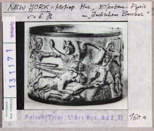 New York, Metropolitan Museum: Elfenbeinpyxis mit Indischem Bacchus