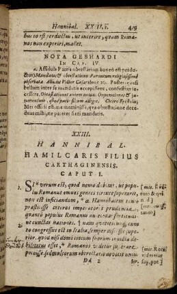 XXIII. Hannibal