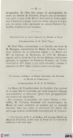 Identification de deux tableaux du musée de Caen