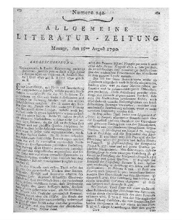 Samlinger det Finmarkske Magazins. Med geogr. Kaart. [Hrsg. von C. Pontoppidan]. Kopenhagen: Schultz 1790