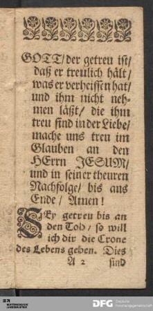 Von den Stuffen der Treue in dem Werck des HErrn.