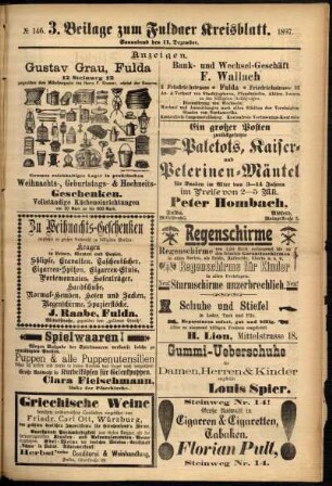 Vierte Ausgabe vom Samstag, den 11. Dezember 1897.
