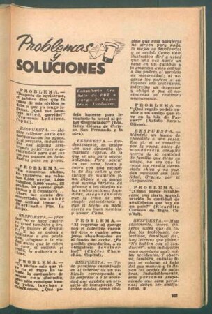 Problemas y soluciones