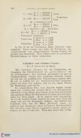 Collodion- und Gelatine-Negativ