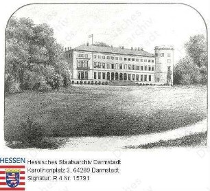 Herrnsheim in Rheinhessen, Schloss / Gartenfront