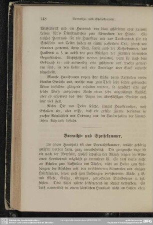 Vorraths- und Speisekammer