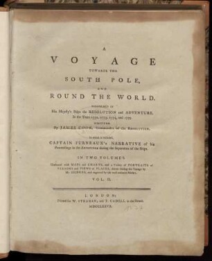 Vol. 2: A Voyage towards the South Pole and round the world. Vol. 2