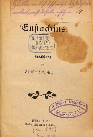 Eustachius : Erzählung