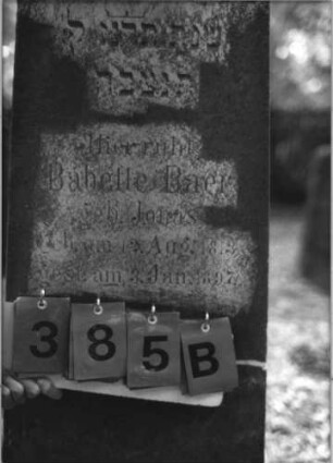 Grabstein 385 [Hahn S. 37 Grab-Nr. 1015]: Grabstein 385B [Hahn S. 37 Grab-Nr. 1015]