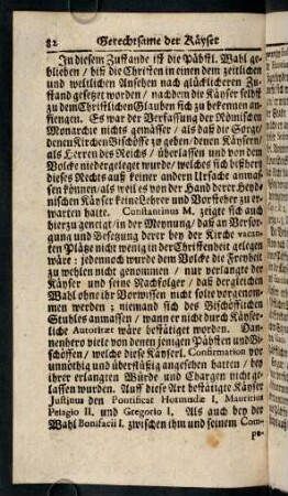 82-94, Gerechtsame der Käyser bey der Päbstl. Wahl.
