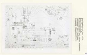 Kunsthochschule, Hamburg-Othmarschen (Diplomarbeit bei Bernhard Hermkes): Grundriss Eingangsniveau 1:200