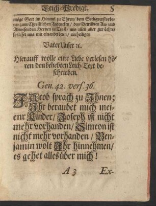 Leich-Text Gen. 42. vers. 36