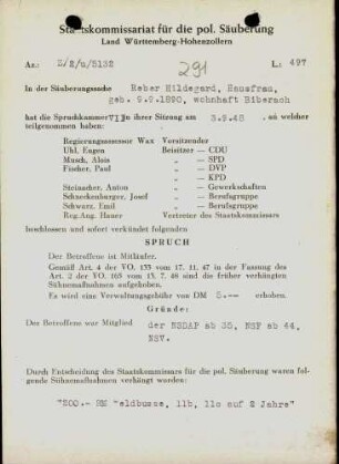 Reber, Hildegard