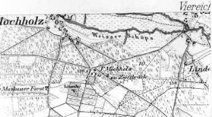 Rietschen-Viereichen-Mocholz. Meßtischblatt, Sekt. Mücka, 1887