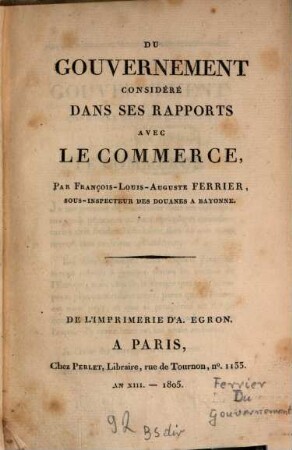 Du Gouvernement