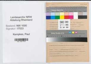 Entnazifizierung Paul Kempkes, geb. 05.07.1894 (Kaufmann)