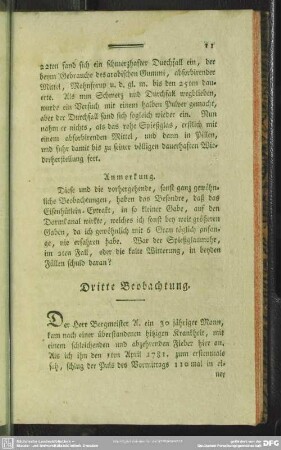 Dritte Beobachtung