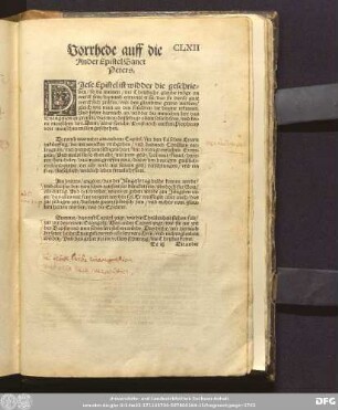 Vorrhede auff die Ander Epistel Sanct Peters.