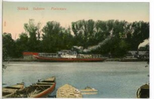 Siofok. Plattensee mit Dampfer Kelen