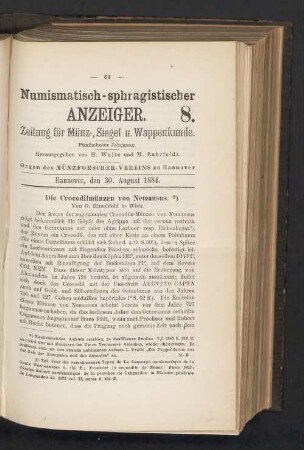 8. 30. August 1884