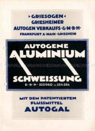 Autogene Aluminiumschweißung