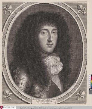 PHILIPPE FILS DE FRANCE DVC D'ORLEANS FRERE DV ROY LOVIS QVATORZIEME; [Orléans (Philippe, Fils de France, Duc d'), surnommé Monsieur)]