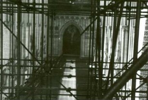 Ulmer Münster Instandsetzung (Stahlrohrgerüst), 1946