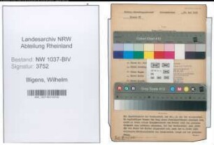 Entnazifizierung Wilhelm Illigens , geb. 13.05.1899 (Angestellter)