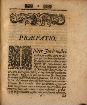 Discursus iur. de exceptione non numeratae pecuniae