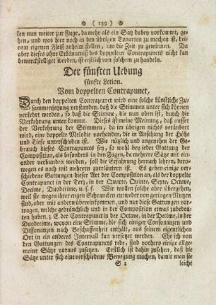 Fünfte Lection