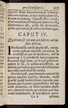 611-621, Caput IV - VI
