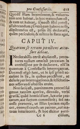 611-621, Caput IV - VI