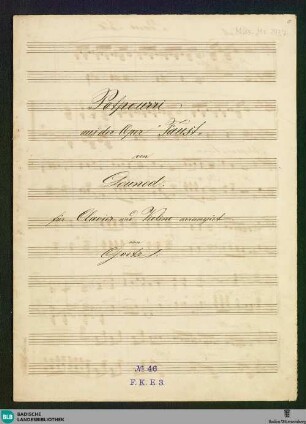 Potpourris - Don Mus.Ms. 2437 : pf, vl