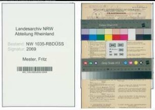 Entnazifizierung Fritz Mester , geb. 09.12.1902 (Kaufmann)