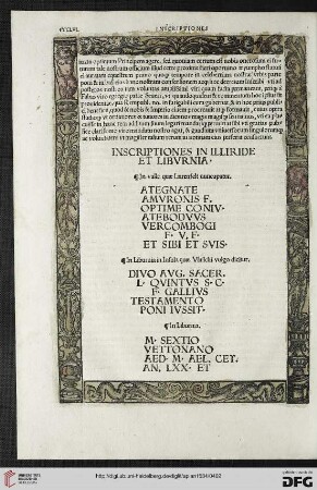 Inscriptiones in Illiride et Liburnia