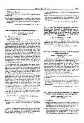 Umsiedlung von Volksdeutschen aus Bessarabien, dem Buchenland (Bukowina) und der Dobrudscha sowie aus Litauen in das Deutsche Reich; Übernahme in den öffentlichen Dienst und Zahlung von Unterstützungen an Versorgungsempfänger : [Allgemeine Verwaltungssachen] ; [Für das Reich] ; [Amtliche Erlasse] ; [Amtlicher Teil]