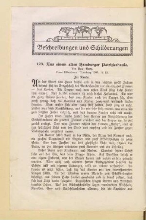 Beschreibungen und Schilderungen