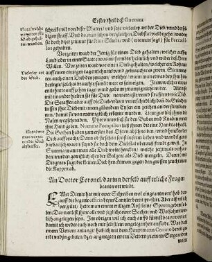 An Doctor Coronel, darinn derselb auff etliche Fragen beantwort wirdt.