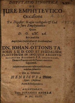De iure emphyteutico
