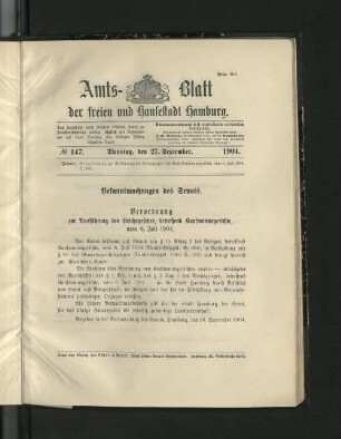 No. 147, 27. September 1904.