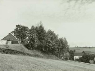 St. Michaelis, Grube Junger Himmelsfürst, Huthaus, Ansicht mit Halde