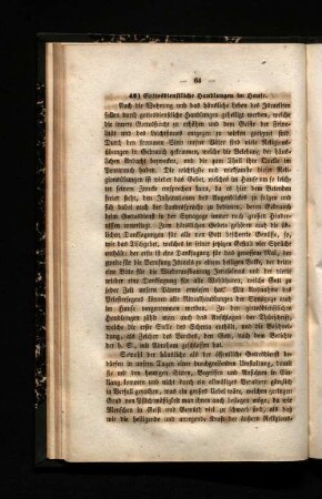 42) Gottesdienstliche Handlungen im Hause.