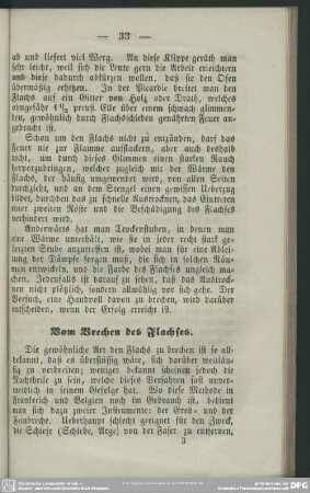 Vom Brechen des Flachses