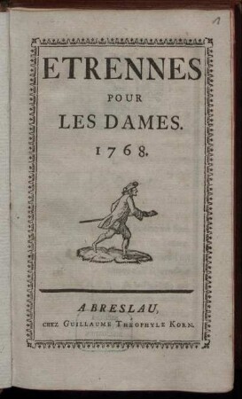 1768: Etrennes Pour Les Dames