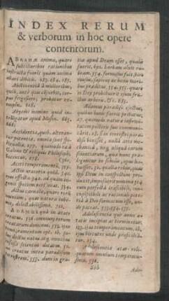 Index Rerum & verborum in hoc opere contentorum