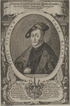 Bildnis des Johann Ernst I. von Sachsen-Coburg