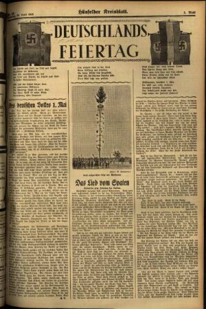 Zweite Ausgabe vom Dienstag, den 30. April 1935.
