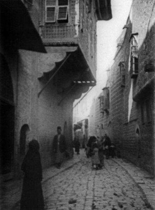 Aleppo, Straßenbild im Viertel von Aleppo