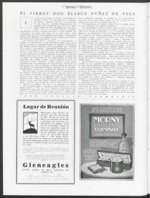 El Virrey don Blasco Nuñez de Vela