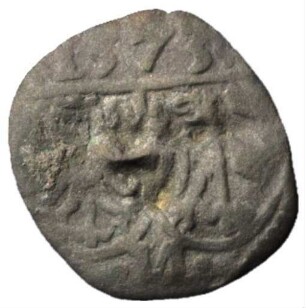 Fundmünze, Pfennig (einseitig), 1573